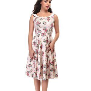 Collectif Floral Pink Dress